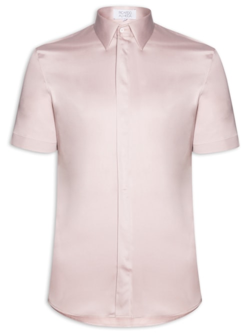Camisa Masculina Austin Algodão Pima - Rosa