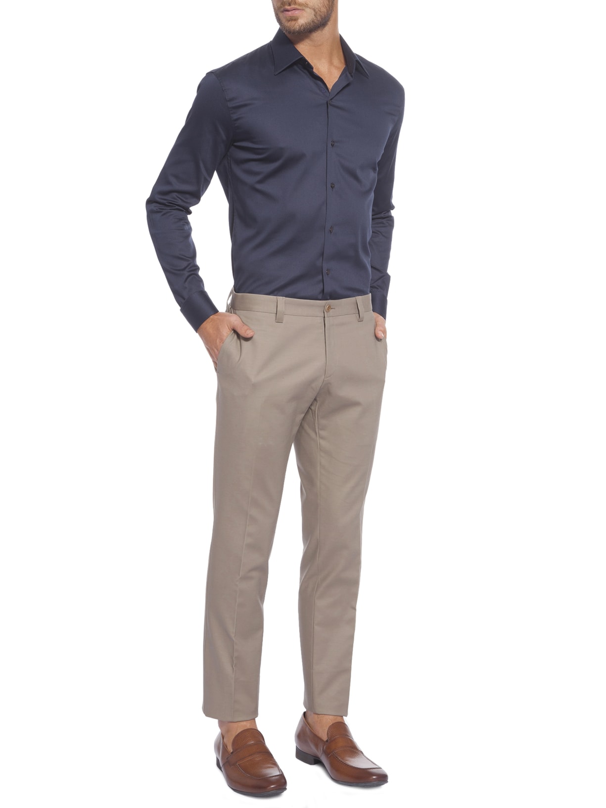 CAMISA MASCULINA AUSTIN - AZUL - RICARDO ALMEIDA