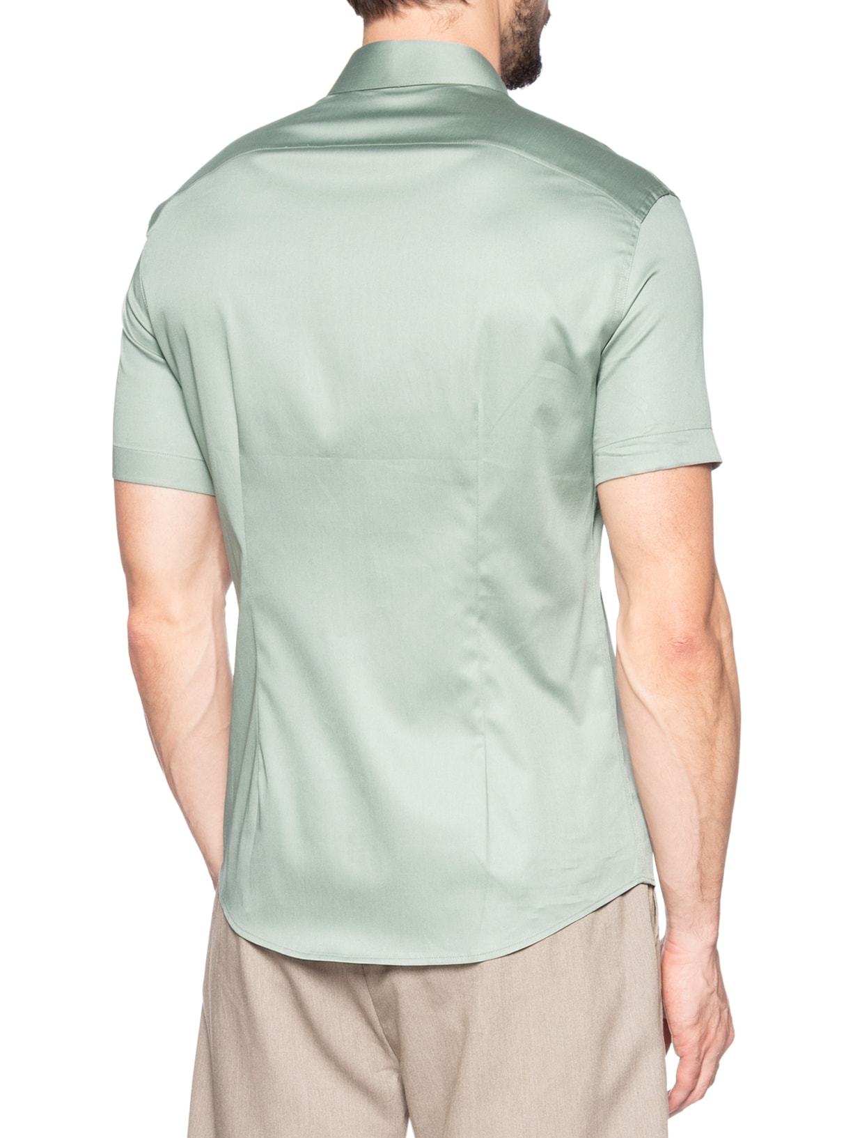 Camisa Masculina Austin Vista Coberta Algodão Pima Verde Ricardo Almeida