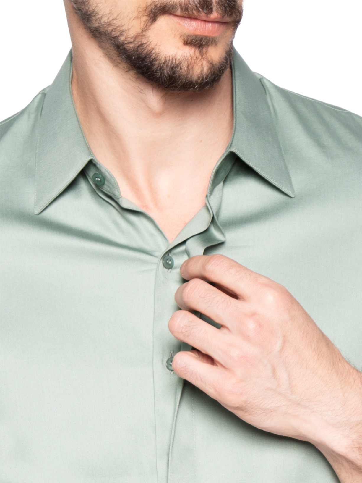 Camisa Masculina Austin Vista Coberta Algodão Pima Verde Ricardo Almeida