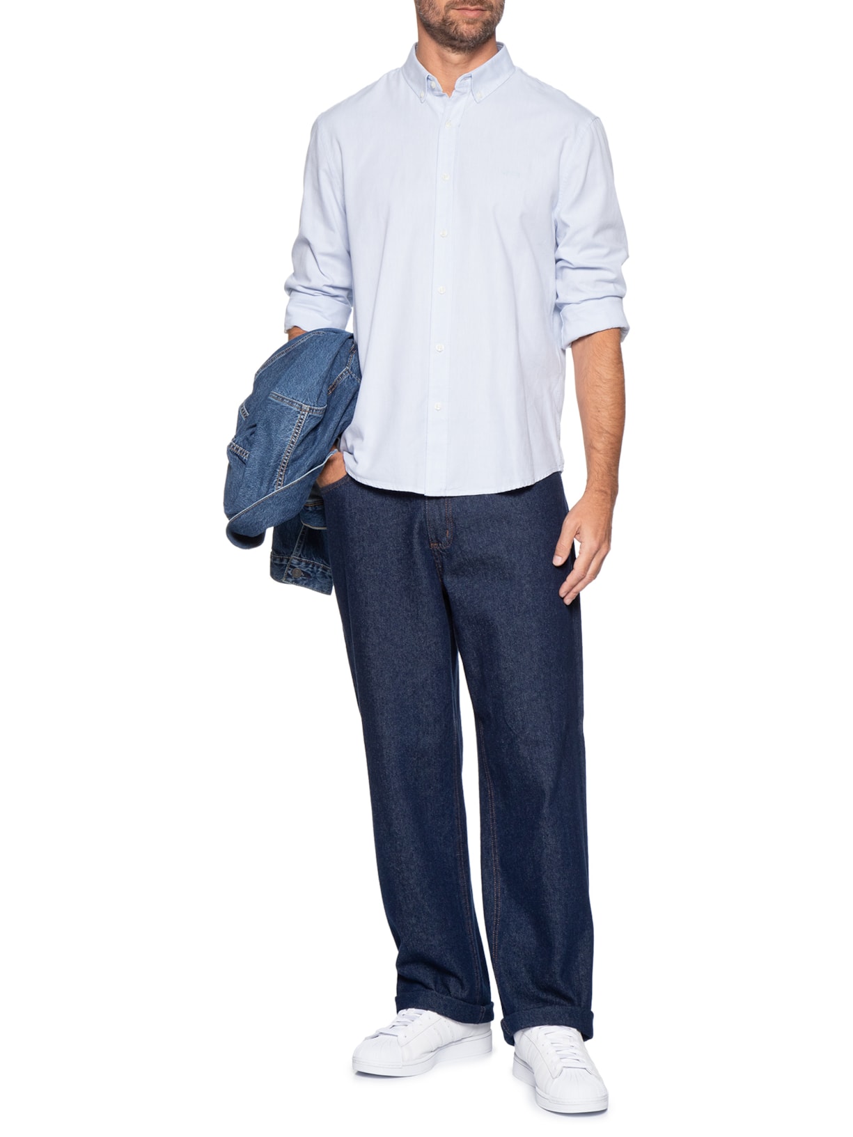 Camisa Masculina Authentic Button Down Azul Levi's