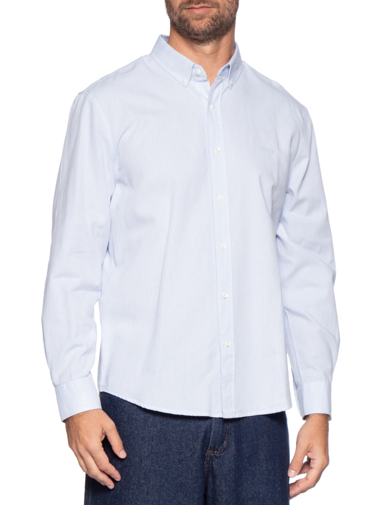 Camisa Masculina Authentic Button Down Azul Levi's