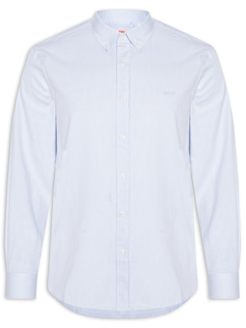 Camisa Masculina Authentic Button Down - Azul