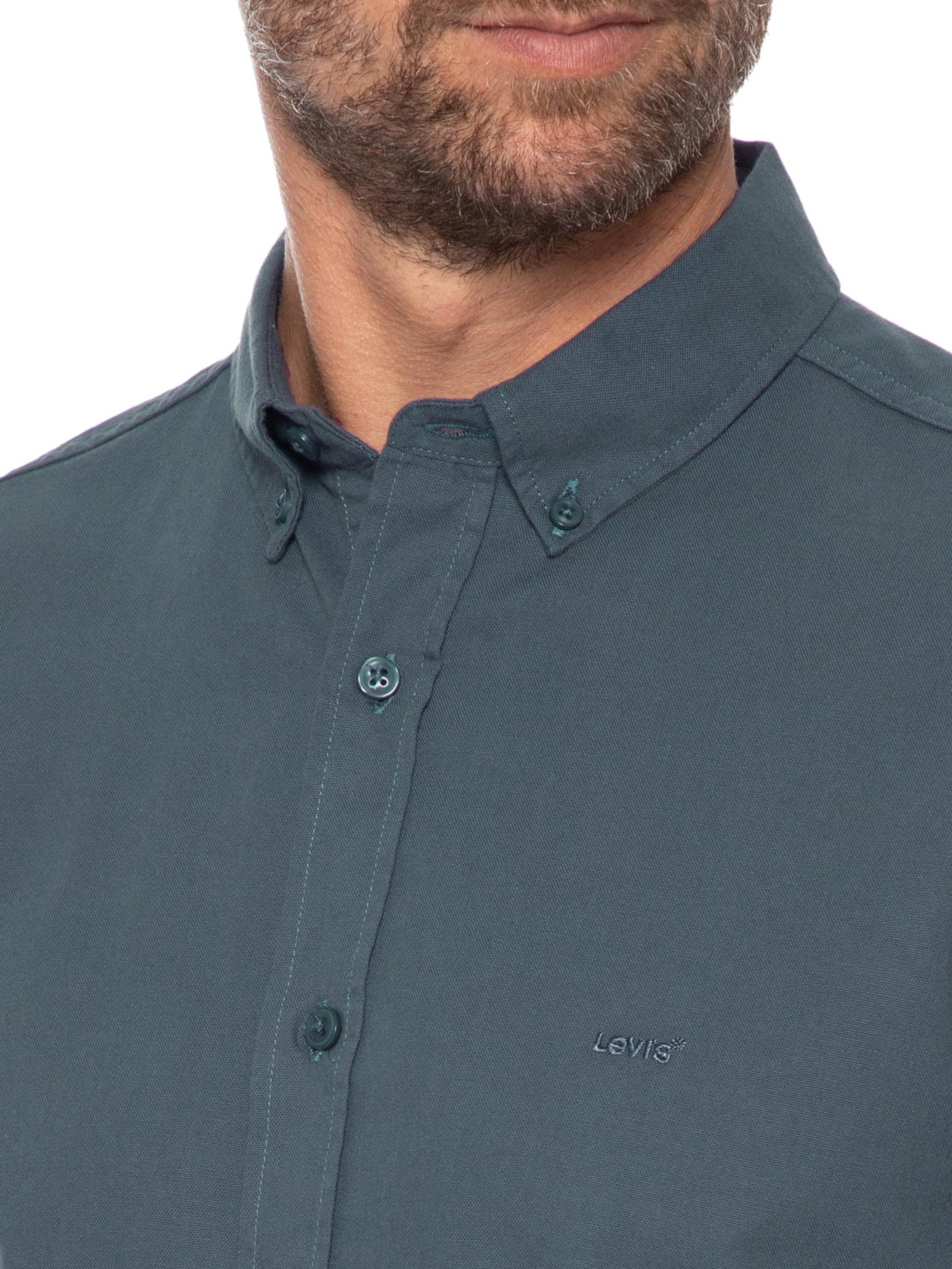 Camisa Masculina Authentic Button Down Verde Levi's