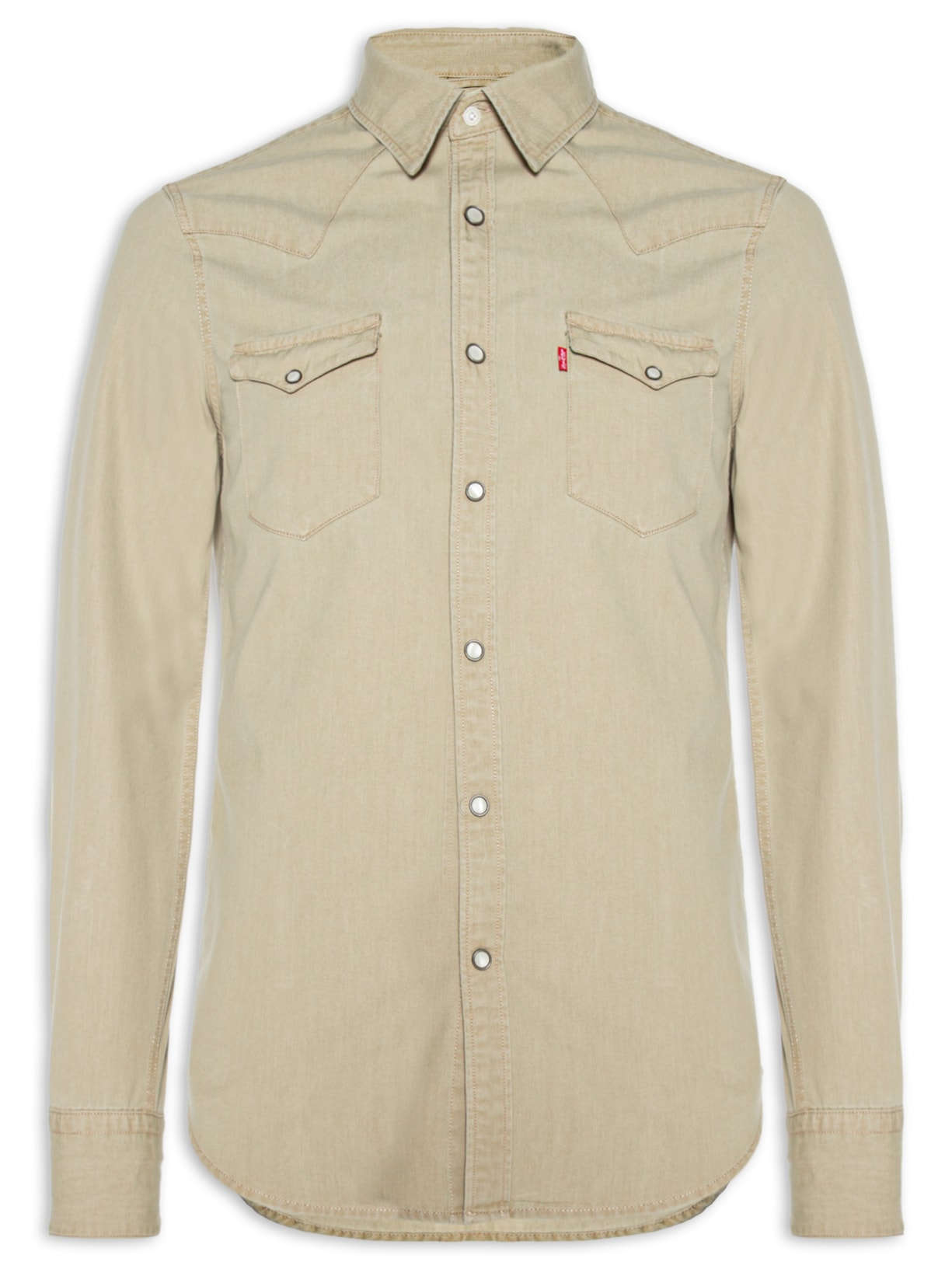Camisa Masculina Barstow Western Standard - Bege