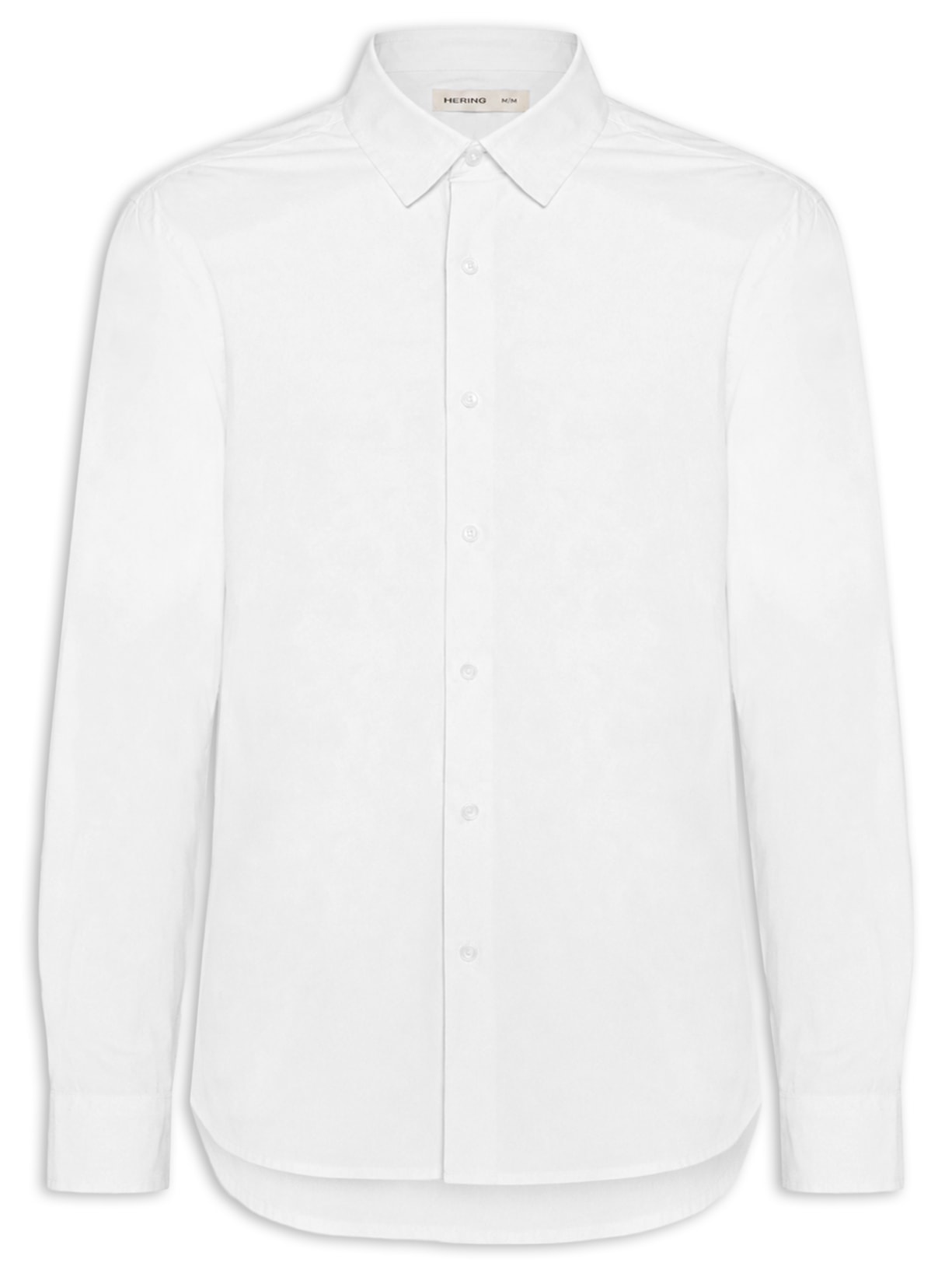 Camisa Masculina Básica Regular Fit Lisa Branco Hering