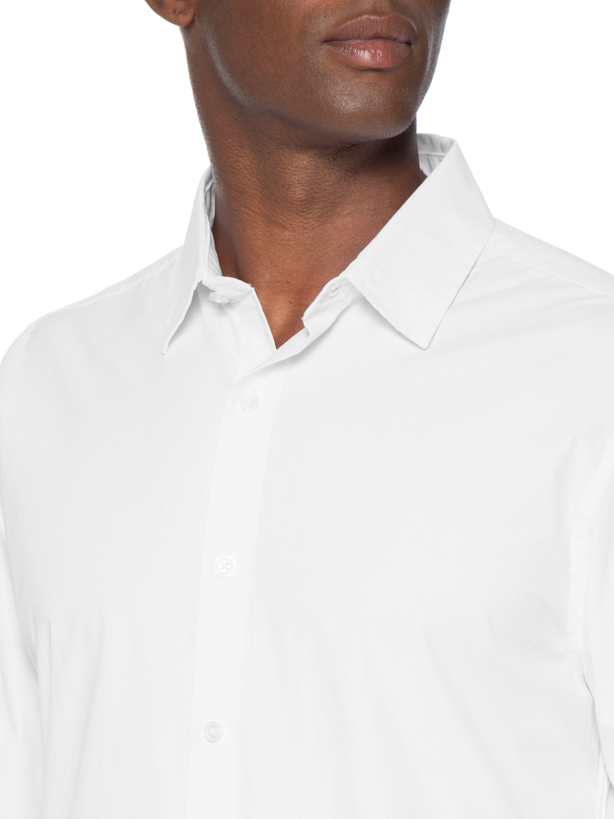 Camisa Masculina Básica Regular Fit Lisa Branco Hering