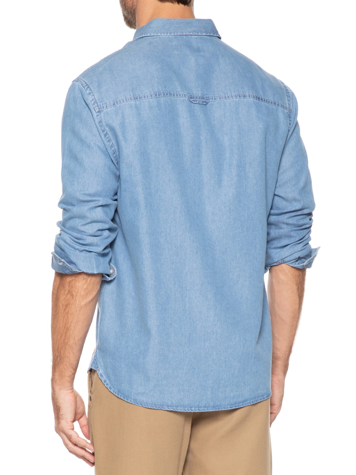 Camisa Masculina Bd Jeans Azul Zapalla