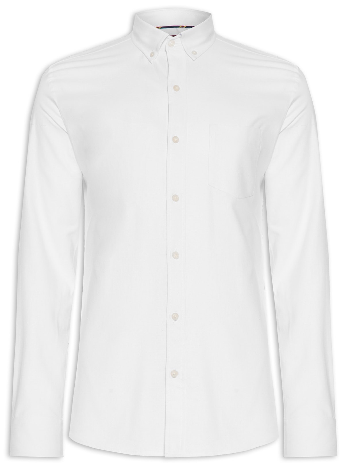 Camisa Masculina Bd Oxford - Branco