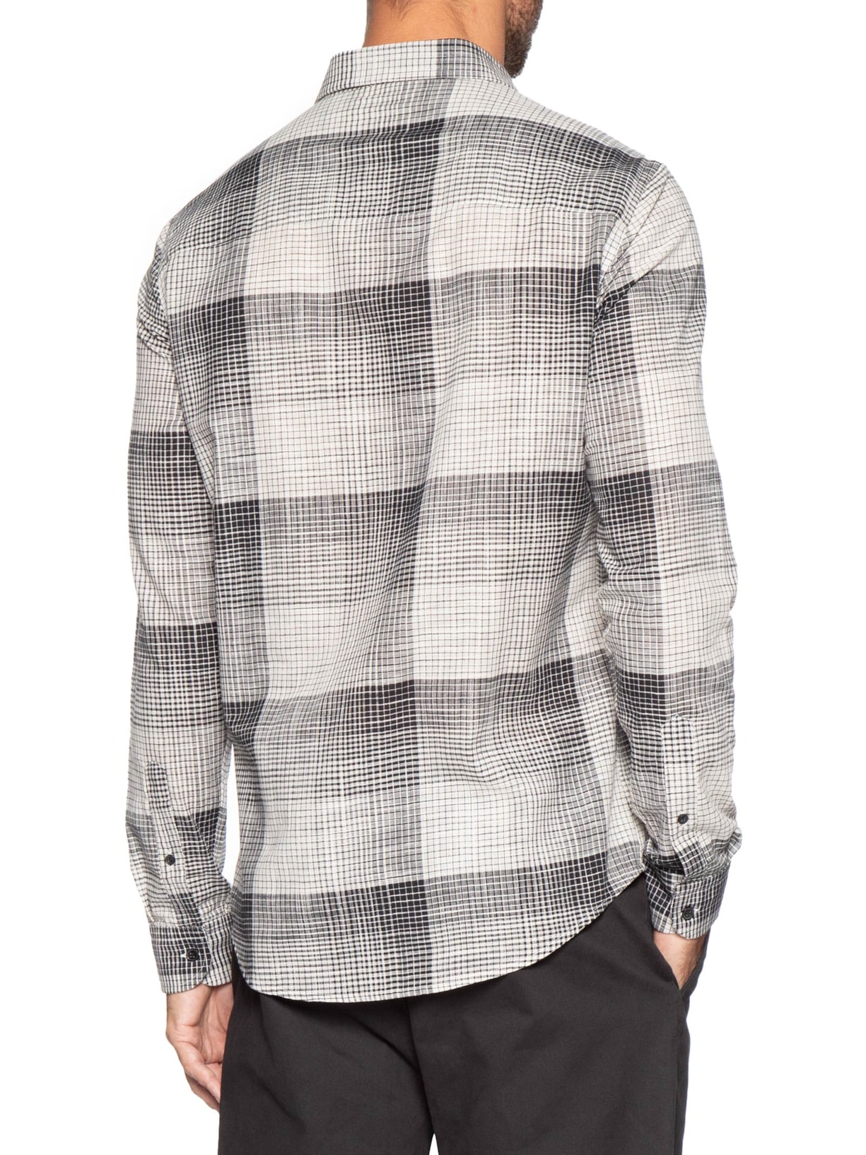 Camisa Masculina Big Xadrez Preto Sergio K