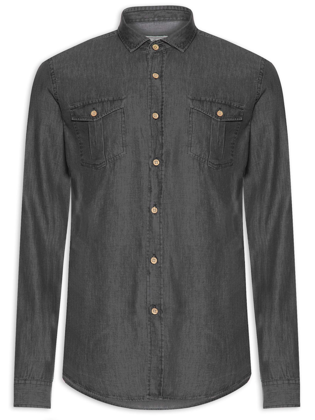 Camisa Masculina Black Jeans - Preto