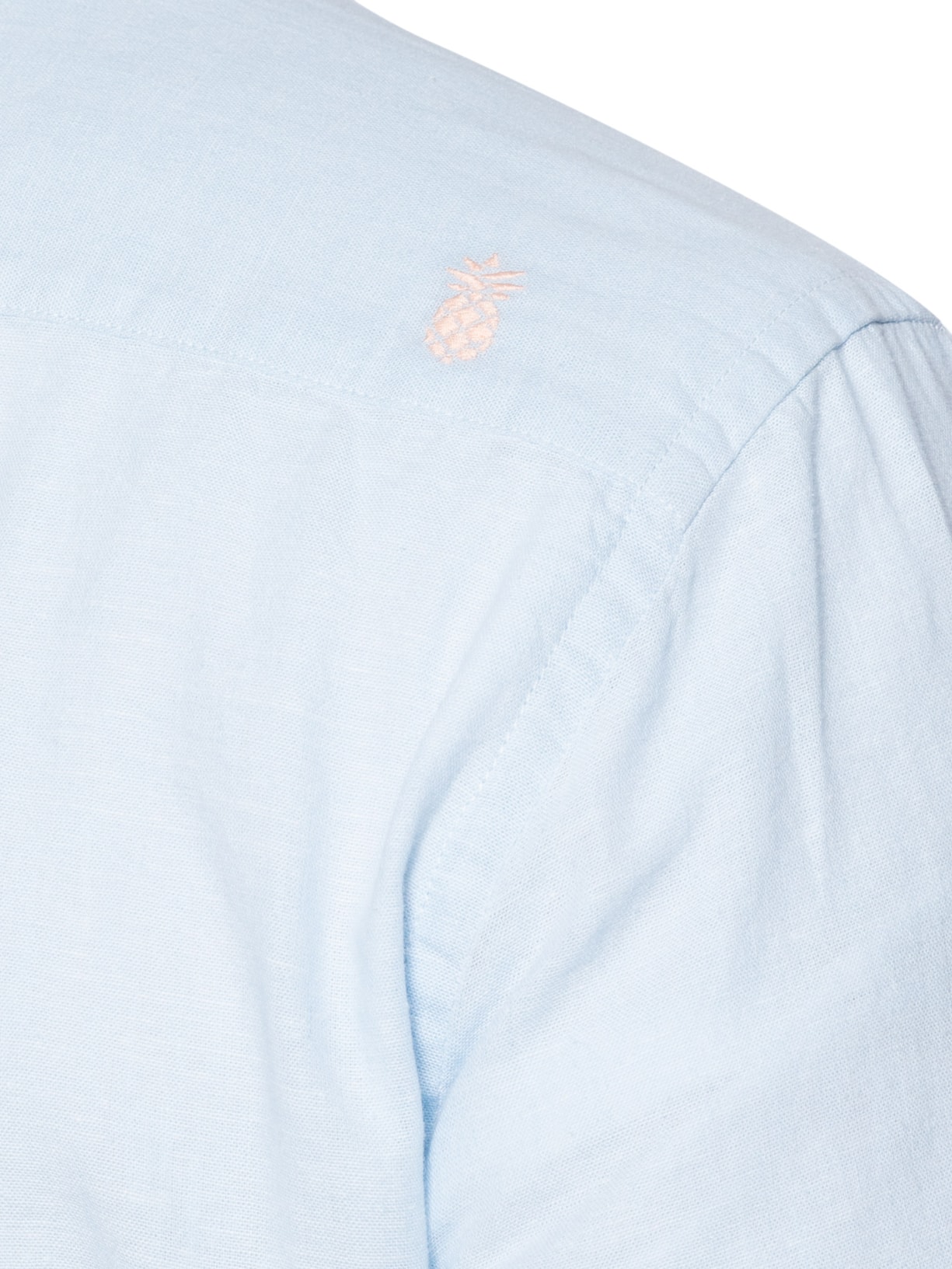 Camisa Masculina Blend Linen Azul Pineapple