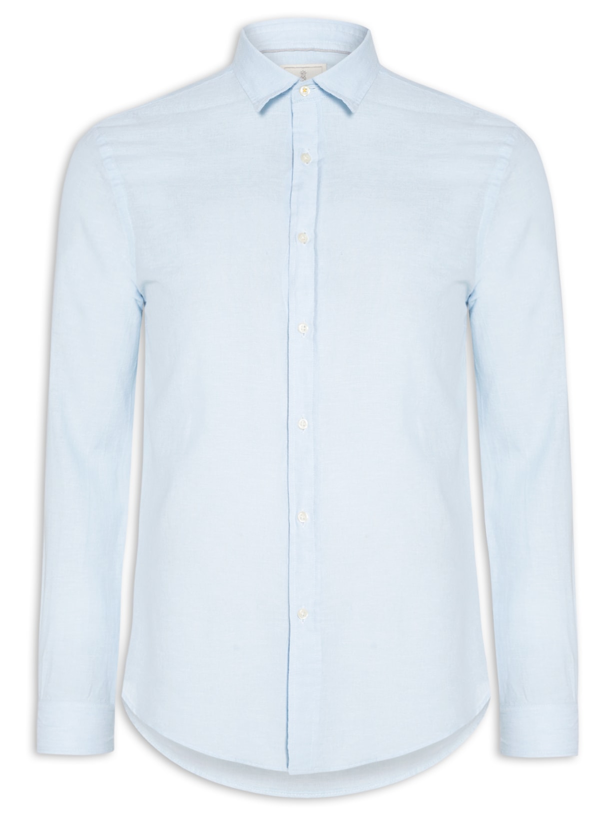 Camisa Masculina Blend Linen - Azul