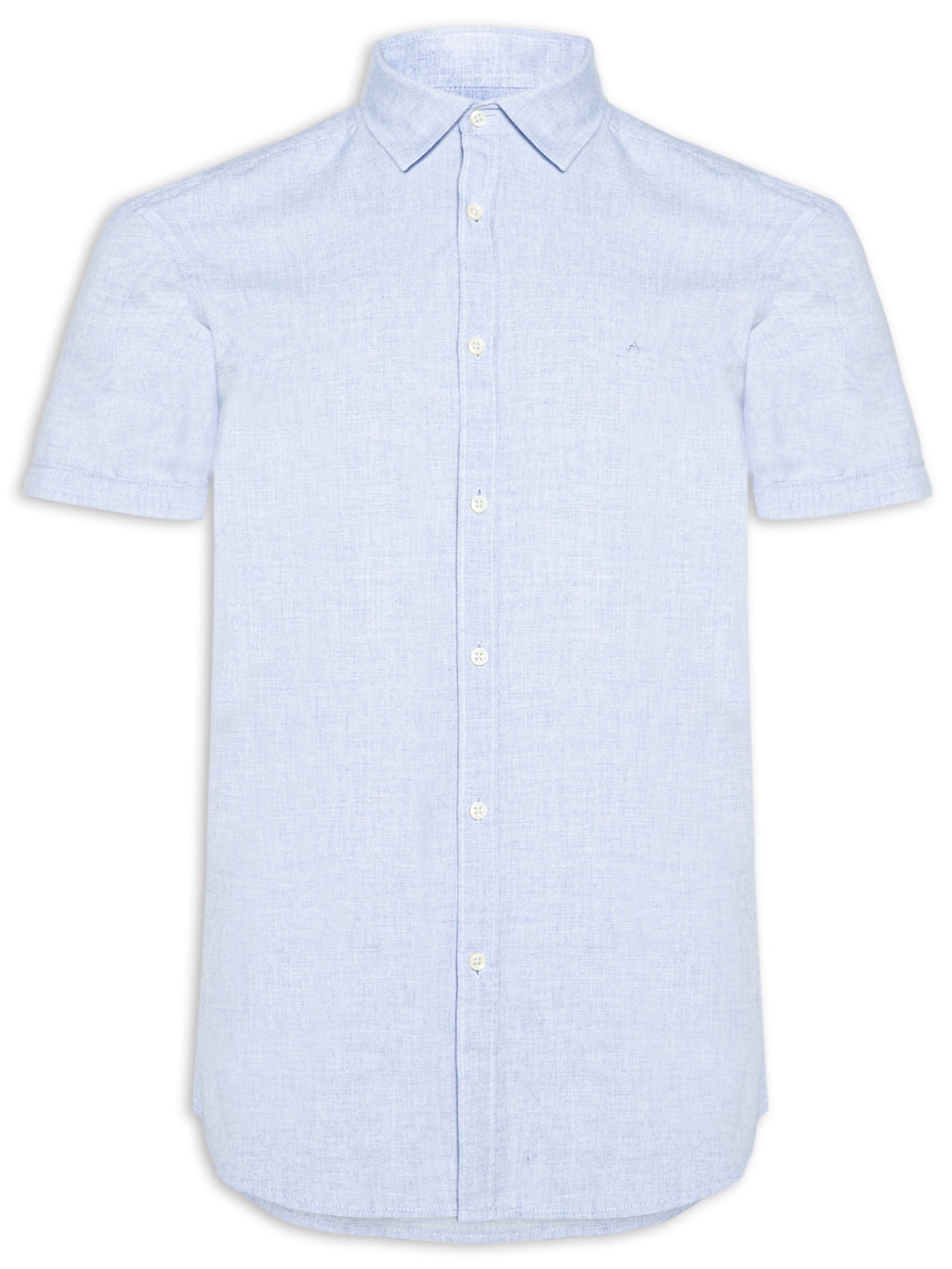 Camisa Masculina Boa Vista Slim Fit em Algodão - Azul