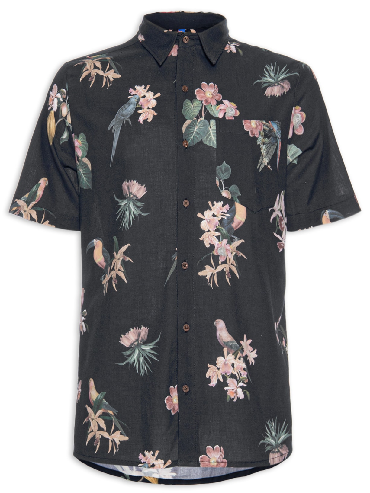 Camisa Masculina Bold Zez Ring - Preto