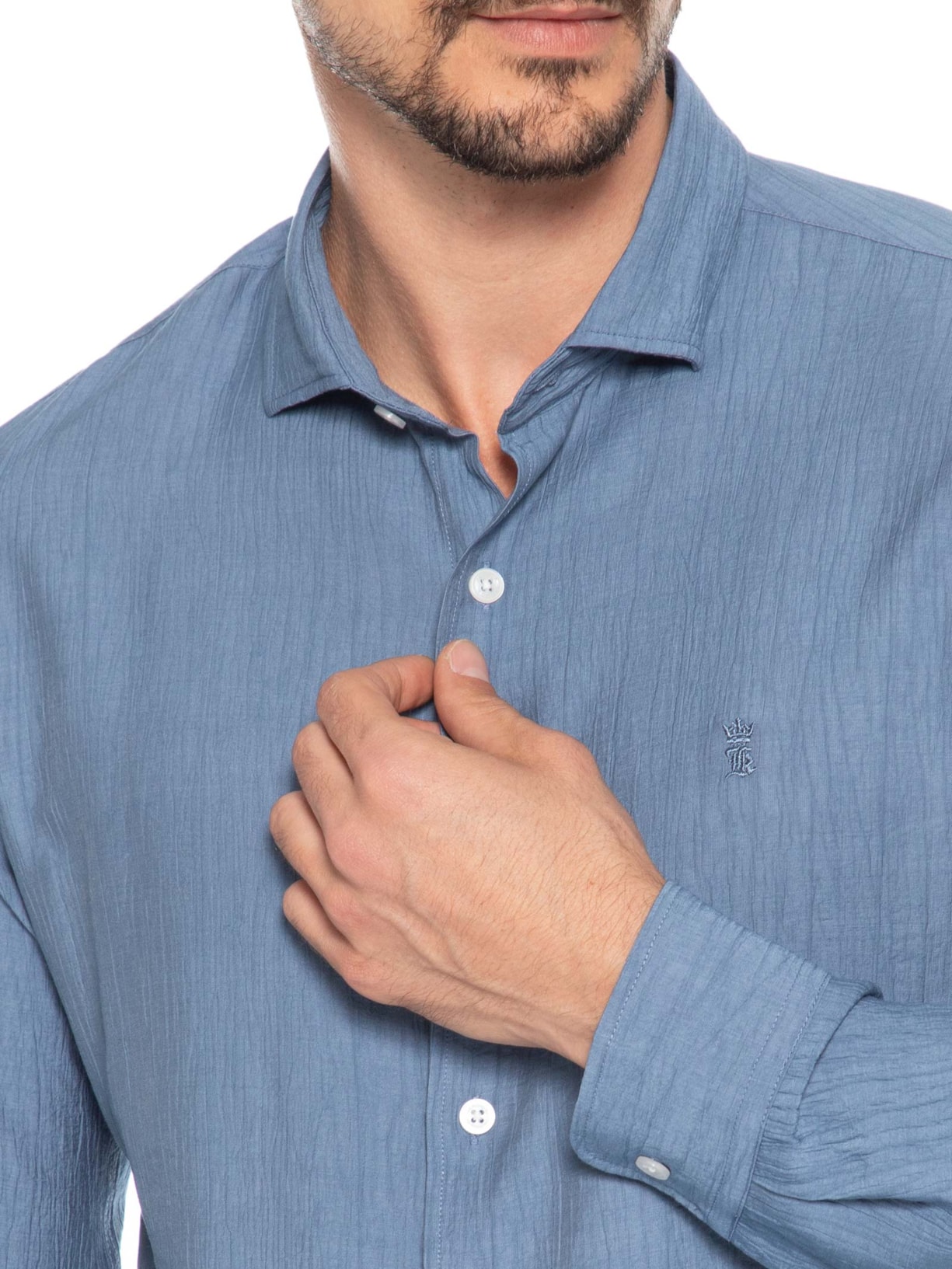 Camisa Masculina Breeze Azul Sergio K