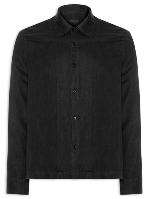 Camisa Masculina Brief Linen Confort ML – Preto