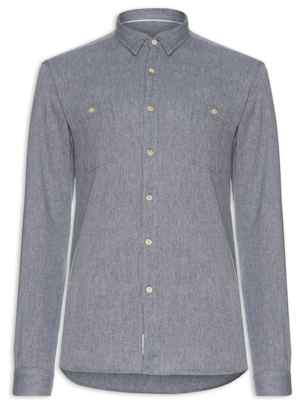 Camisa Masculina Brooklin - Cinza