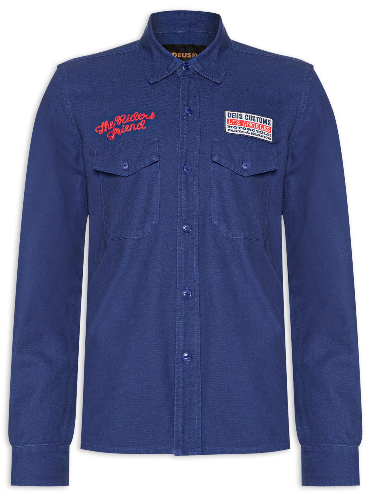 Camisa Masculina Buckle Up - Azul