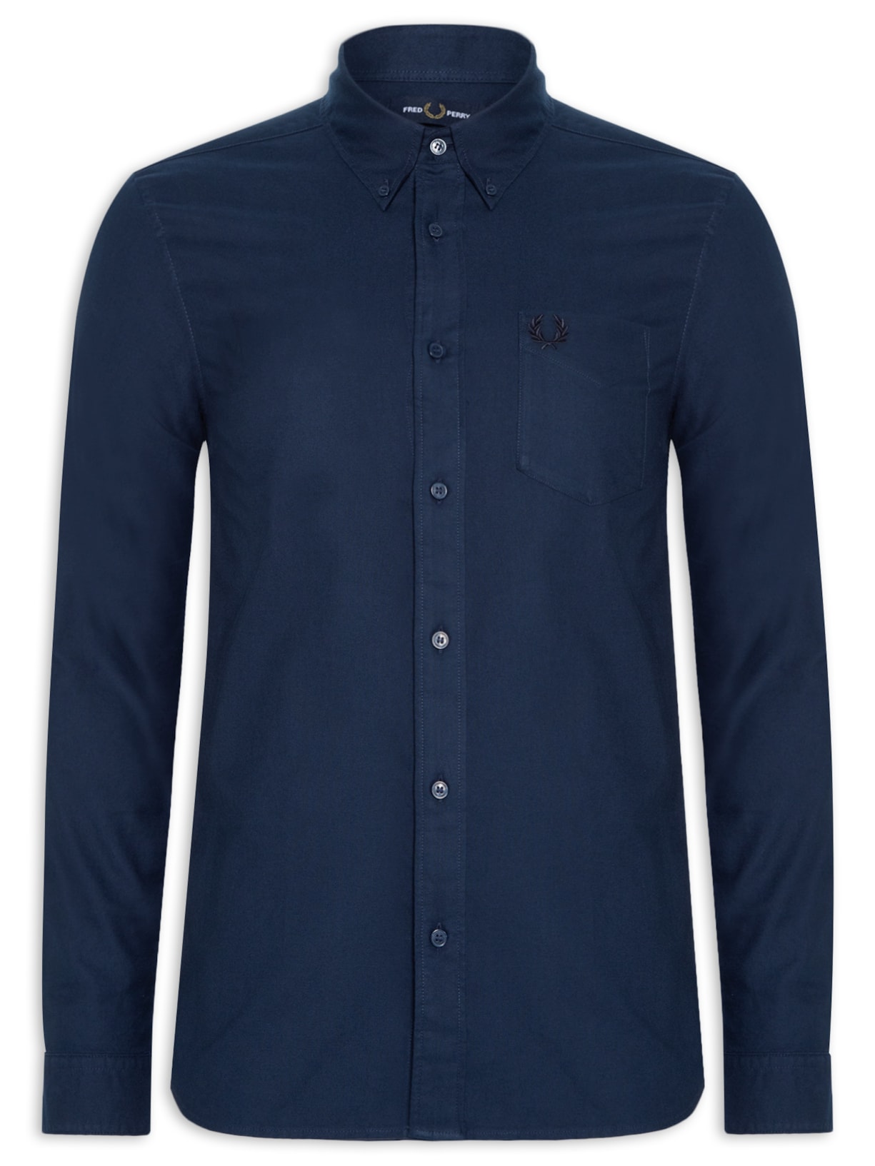Camisa Masculina Button Down Regular Fit - Azul