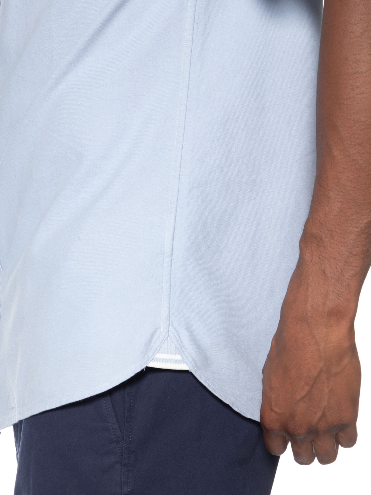 Camisa Masculina Button Down Regular Fit Azul Fred Perry