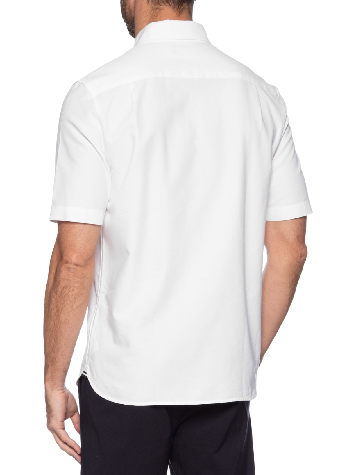 Camisa Masculina Button Down Regular Fit Branco Fred Perry