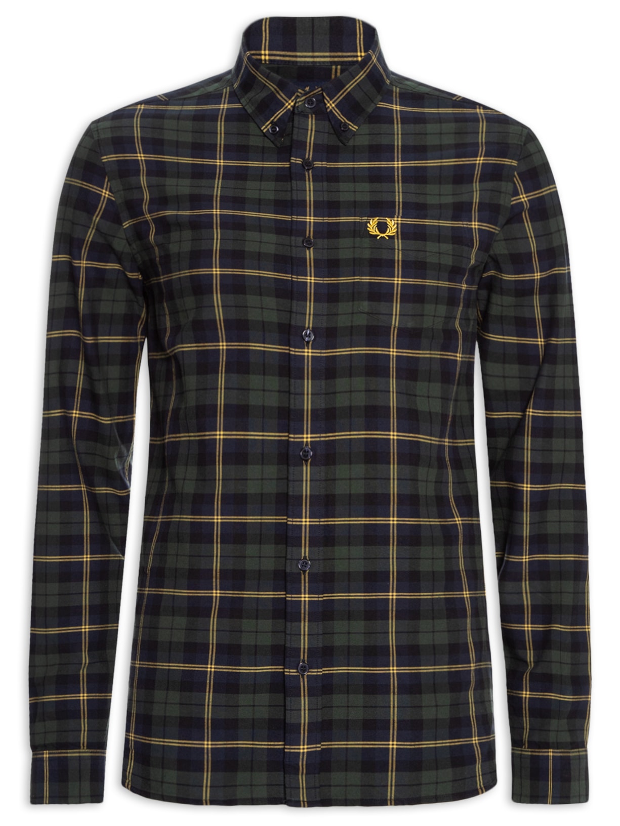 Camisa Masculina Button Down Regular Fit - Verde