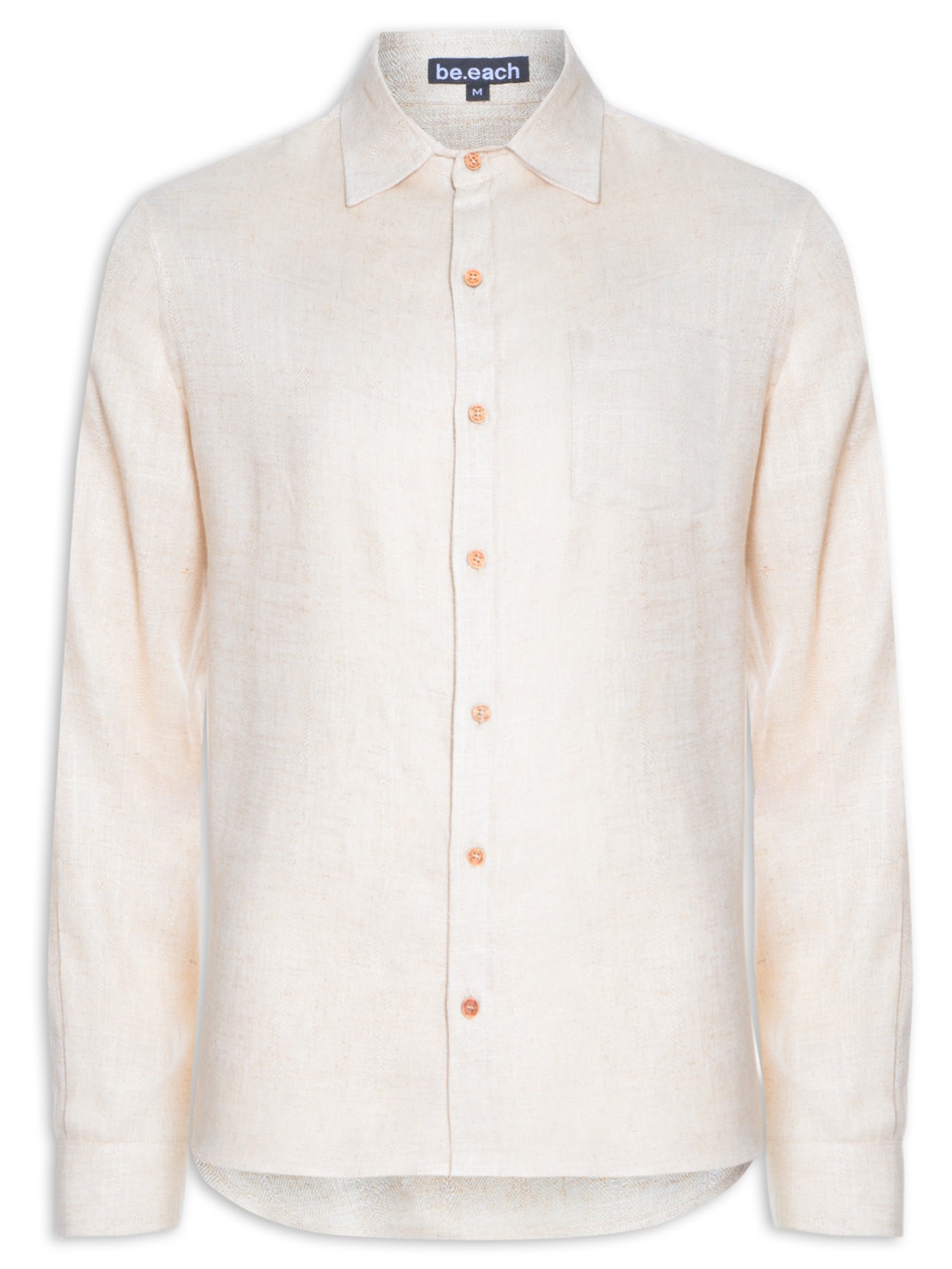 Camisa Masculina Campeche Bege Be.each