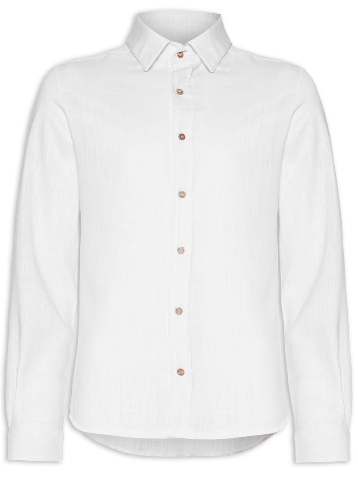 Camisa Masculina Campeche Linen Dominica - Off White