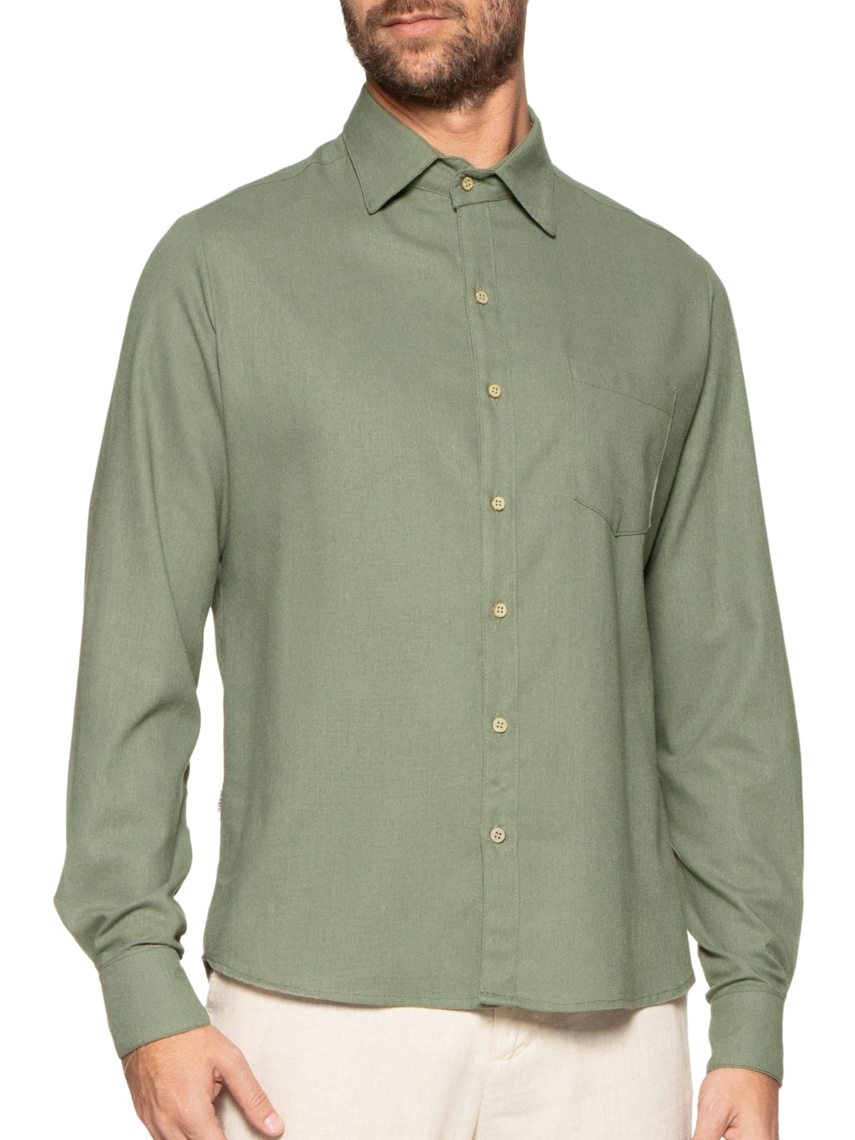 Camisa Masculina Campeche Verde Be.each