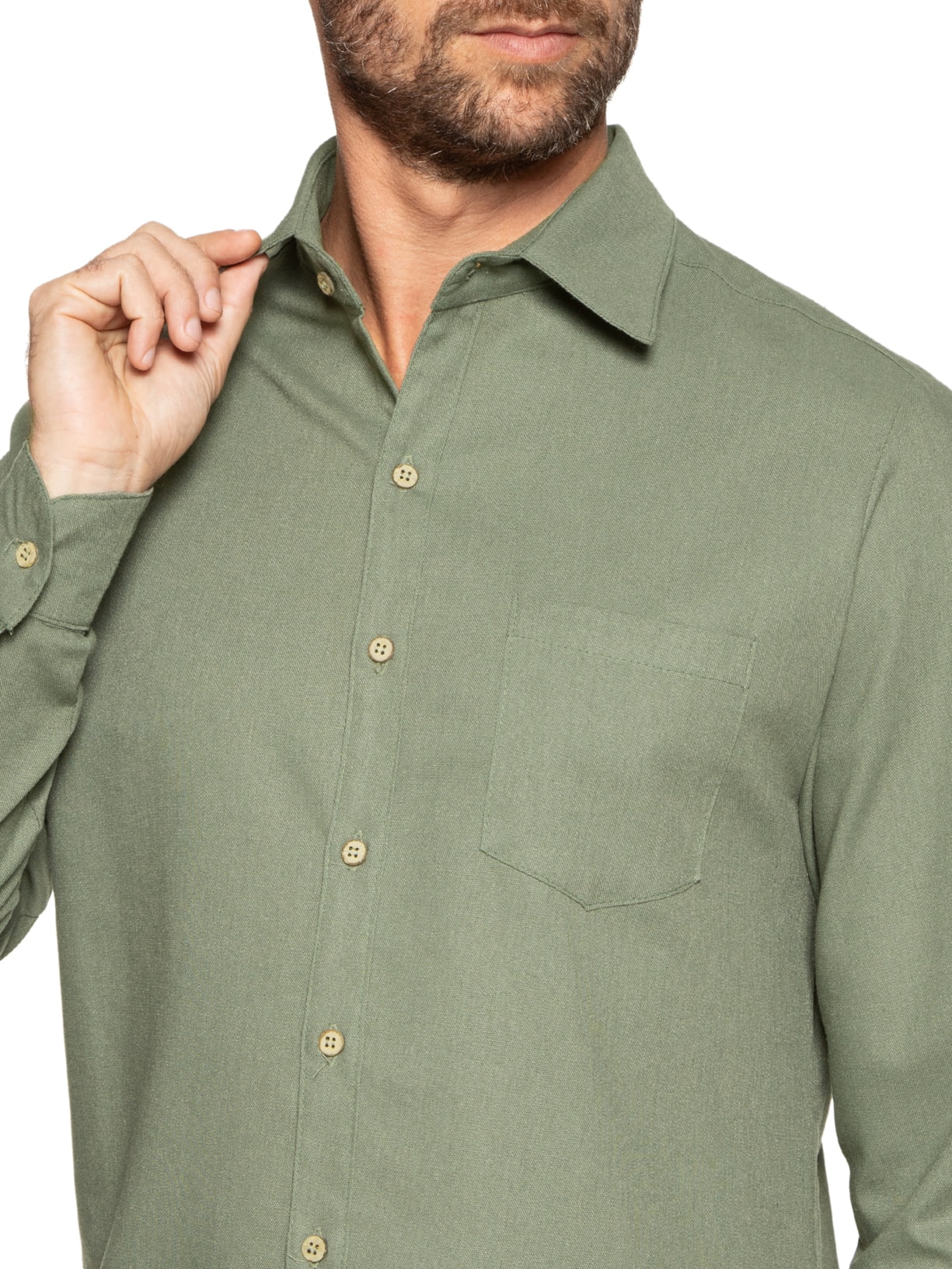 Camisa Masculina Campeche Verde Be.each