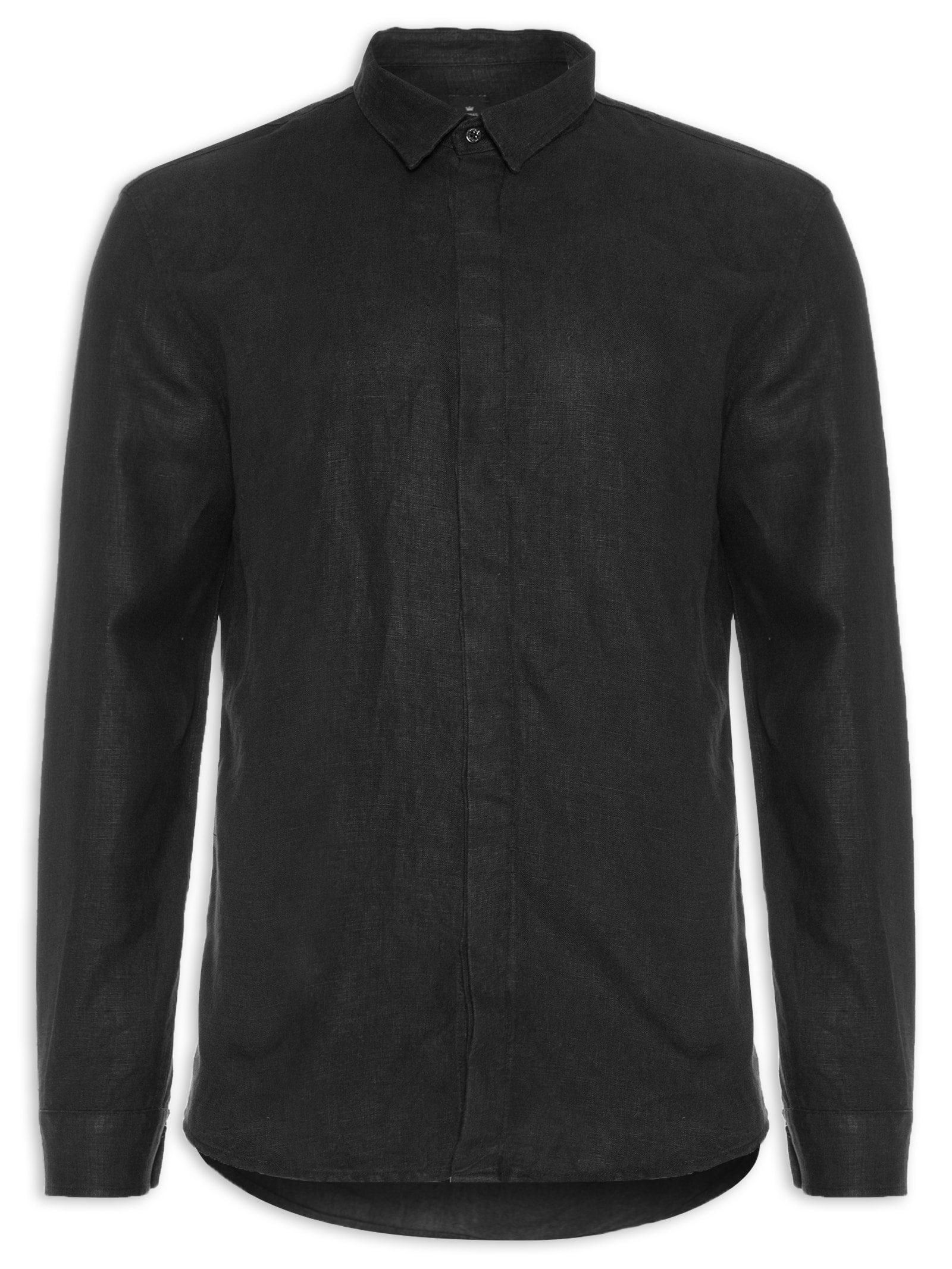 Camisa Masculina Caprice Jazz - Osklen - Preto
