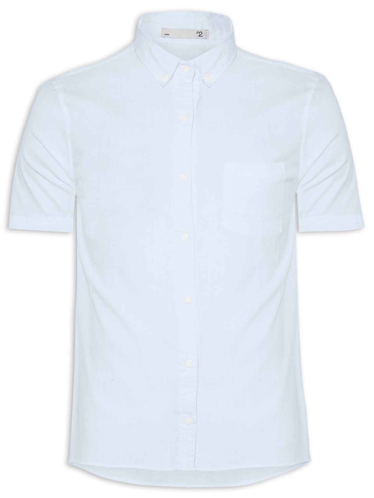 Camisa Masculina Casual Básica Algodão - Azul