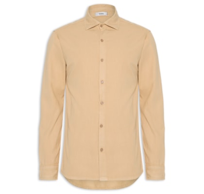 Camisa Masculina Casual Básica - Bege