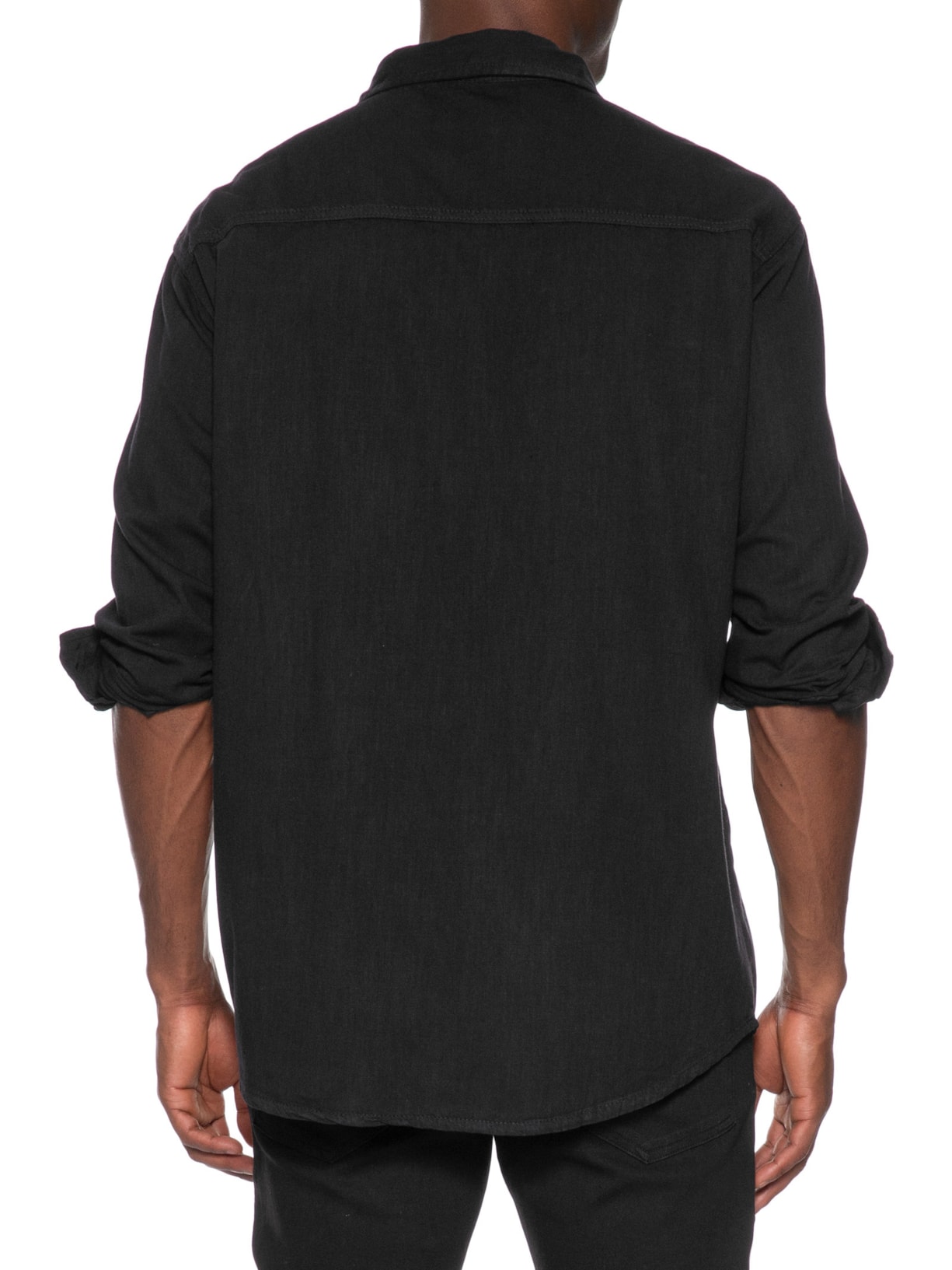 Camisa Masculina Casual Básica Preto Basiq Men