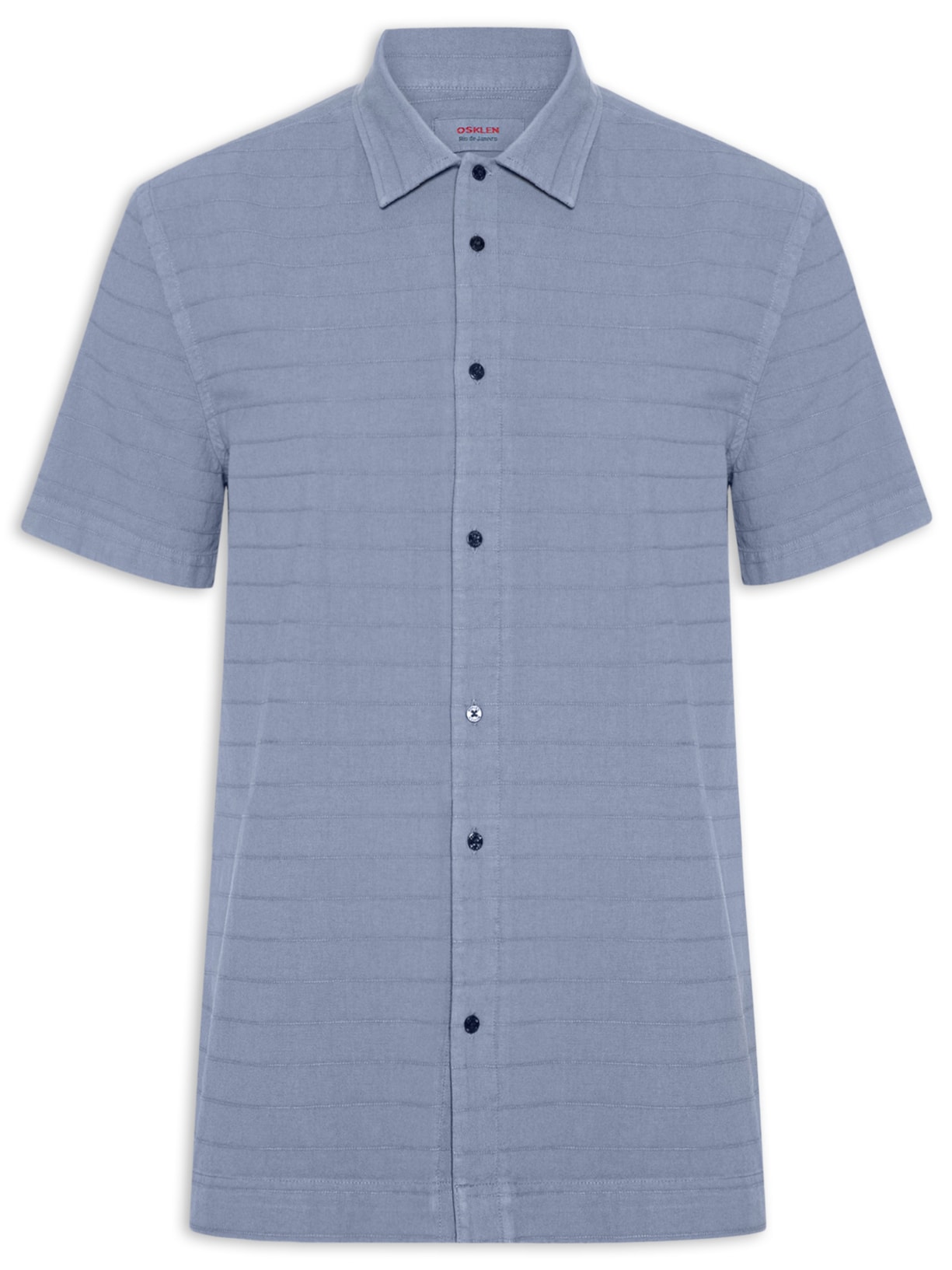 Camisa Masculina Casual Caiçara - Azul