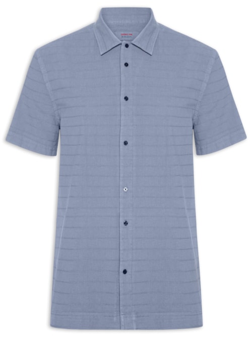 Camisa Masculina Casual Caiçara - Azul