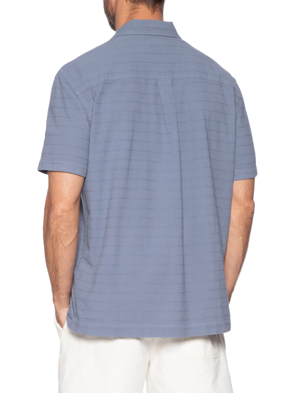 Camisa Masculina Casual Caiçara Azul Osklen