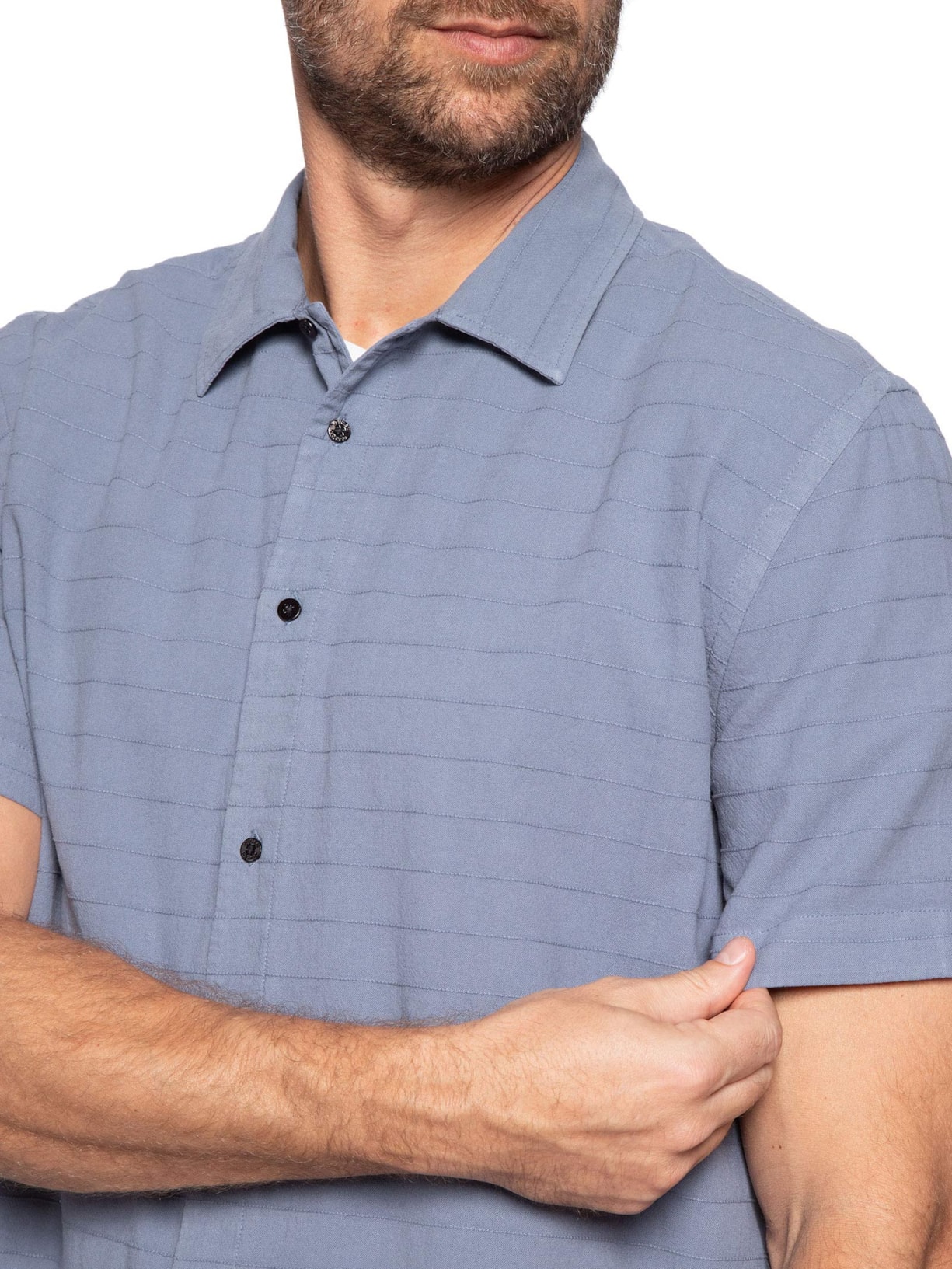 Camisa Masculina Casual Caiçara Azul Osklen