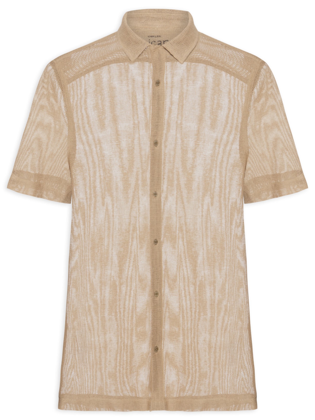 Camisa Masculina Casual Caiçara - Bege