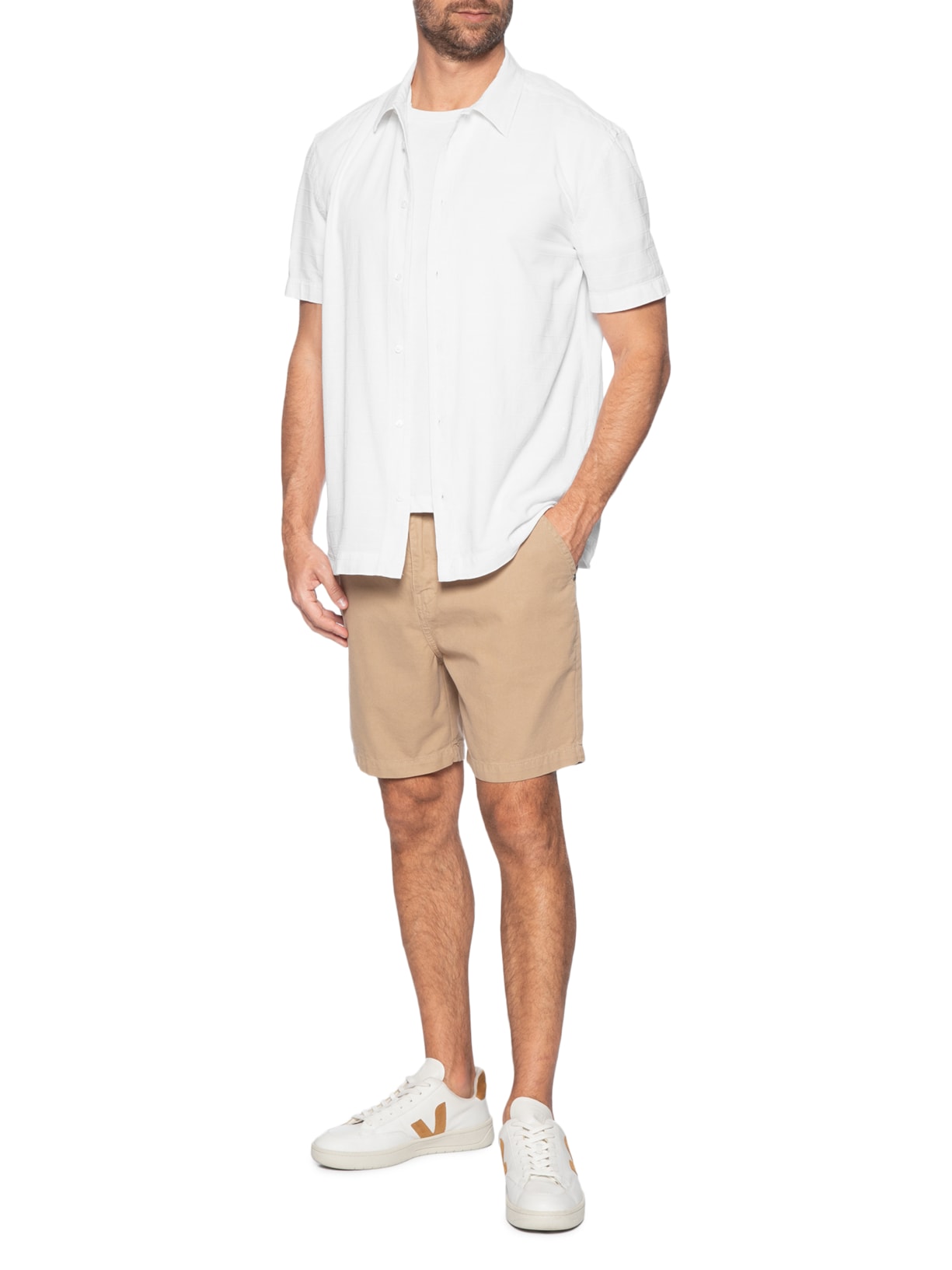 Camisa Masculina Casual Caiçara Branco Osklen