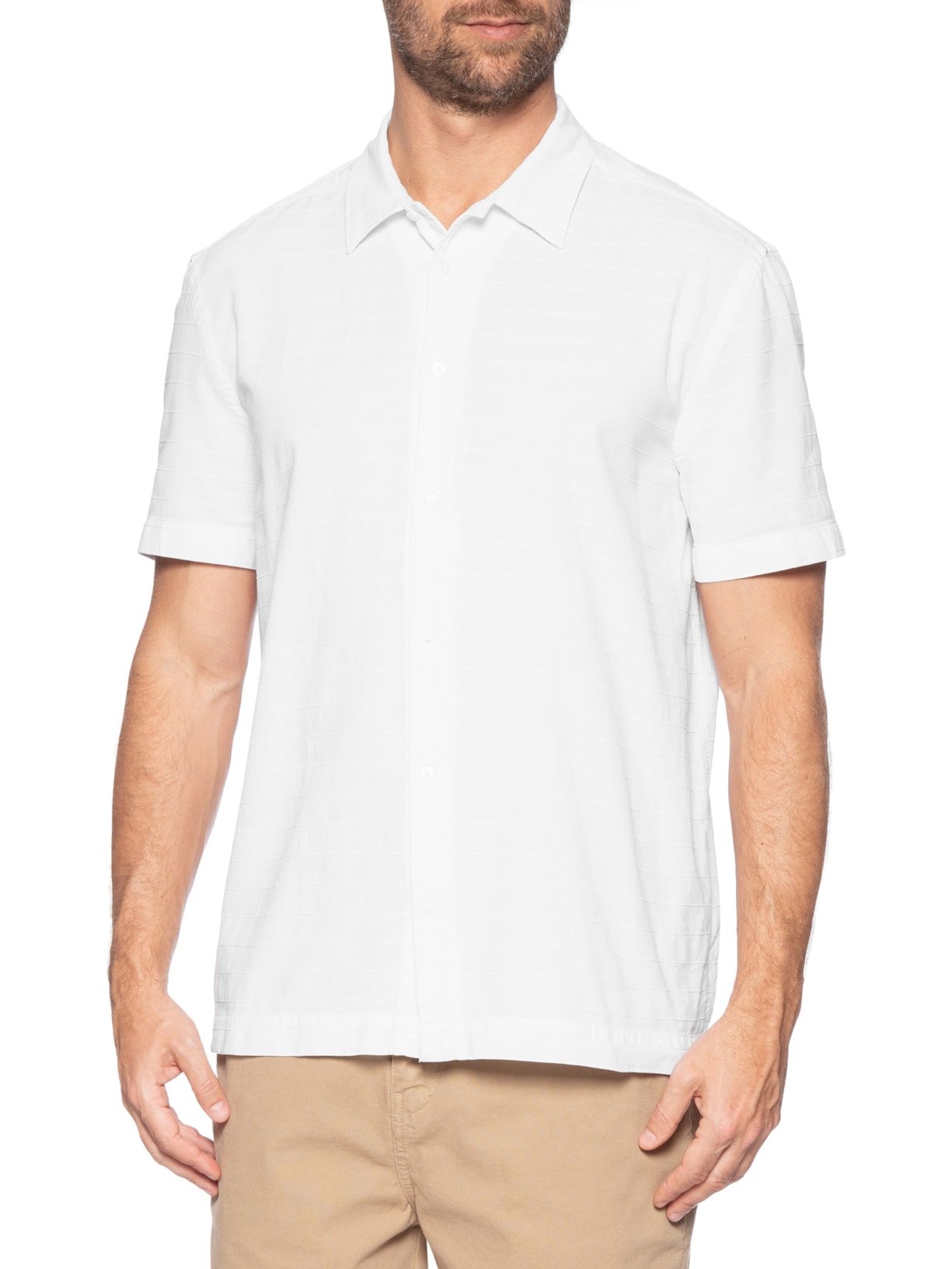 Camisa Masculina Casual Caiçara Branco Osklen