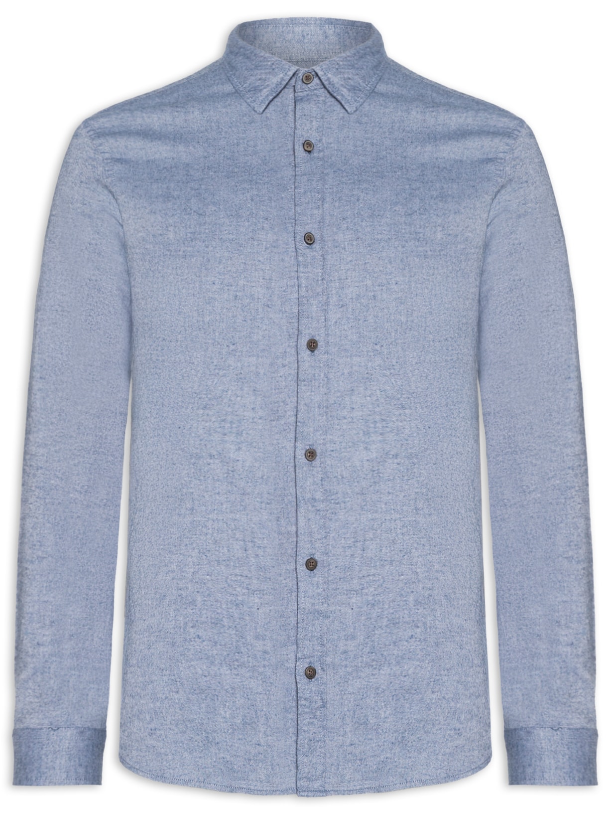 Camisa Masculina Casual Classic Fit Melange Azul Jack & Jones