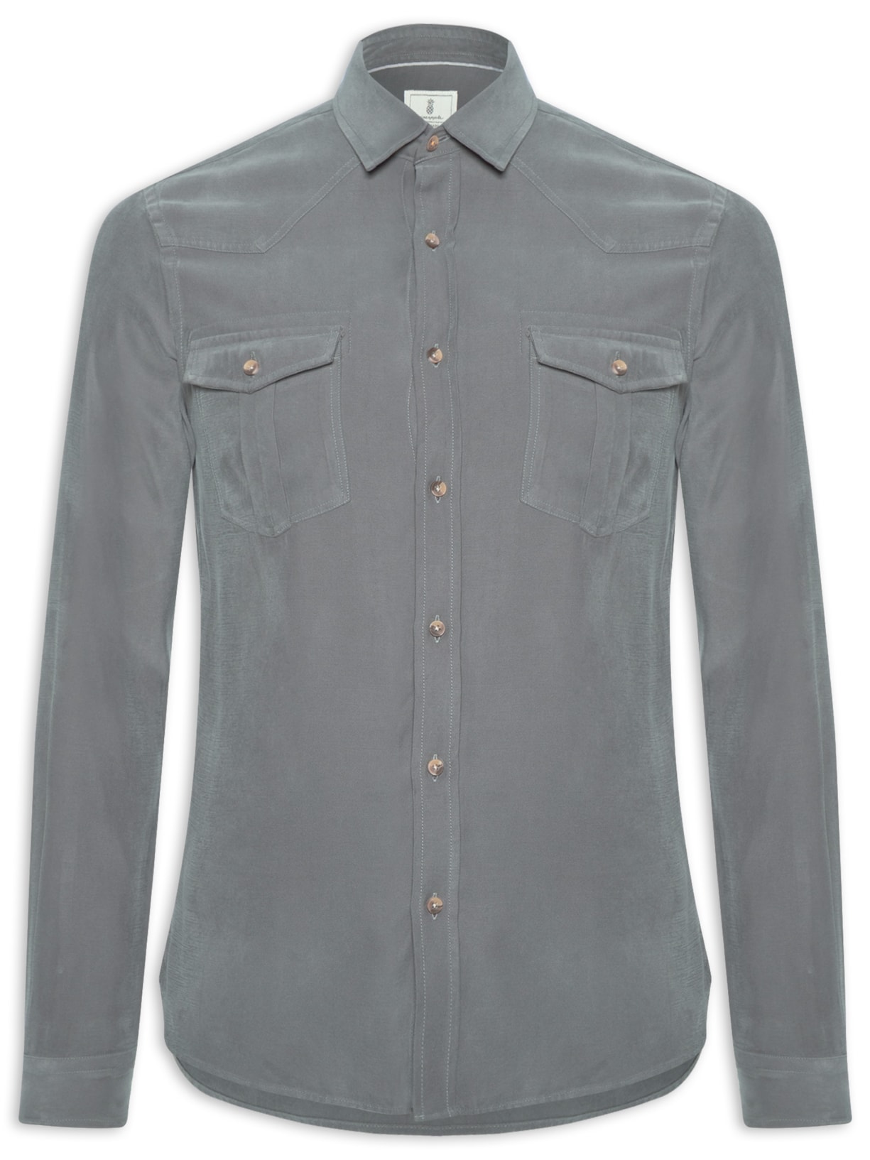Camisa Masculina Casual Forest - Cinza