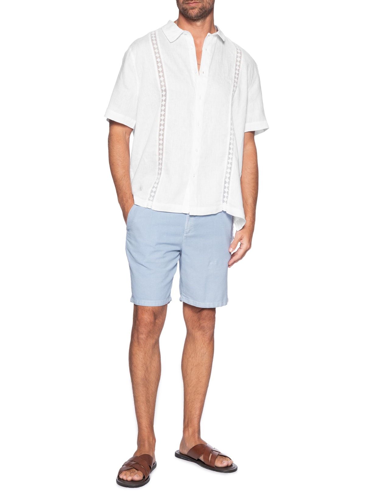 Camisa Masculina Casual Itacaré Over Branco Osklen