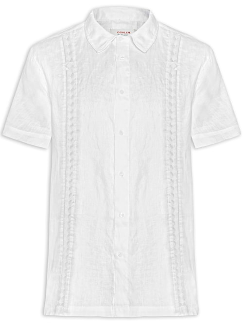 Camisa Masculina Casual Itacaré Over - Branco