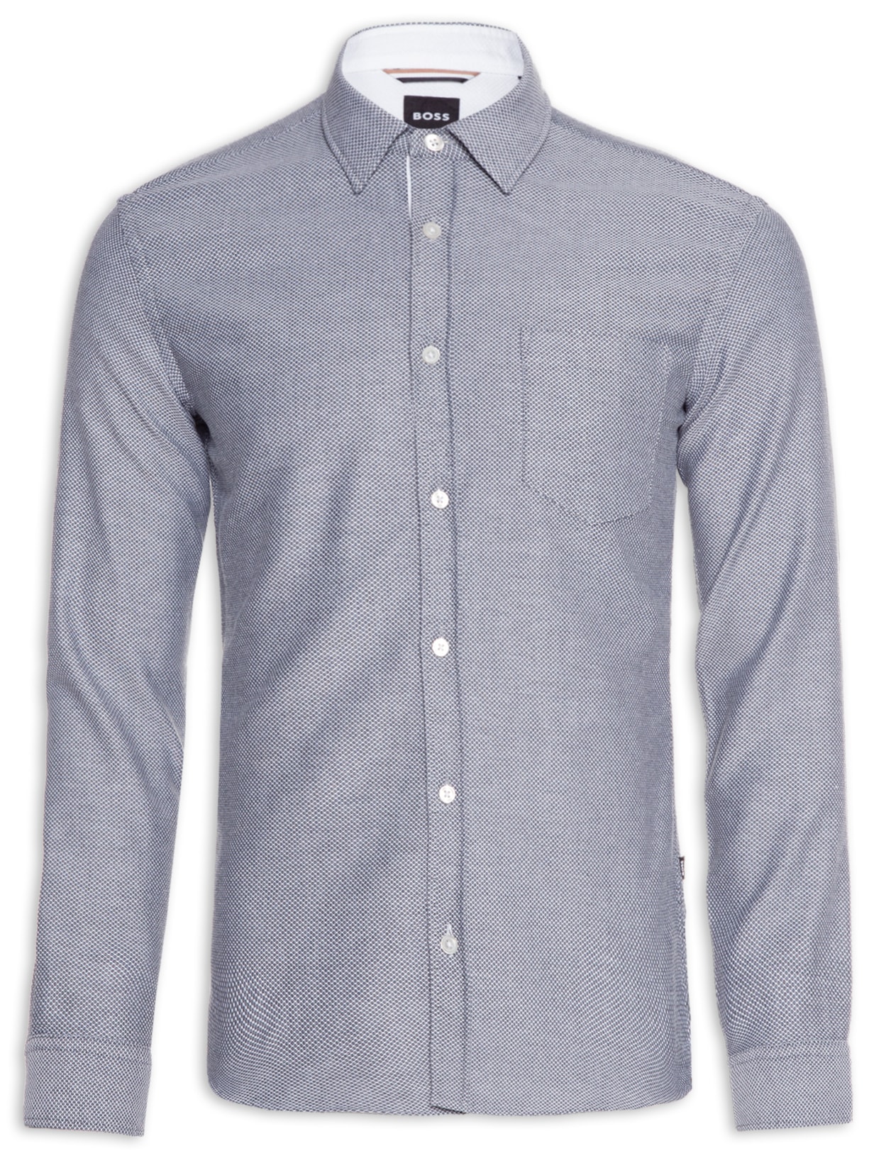 Camisa Masculina Casual Manga Longa Reid - Azul