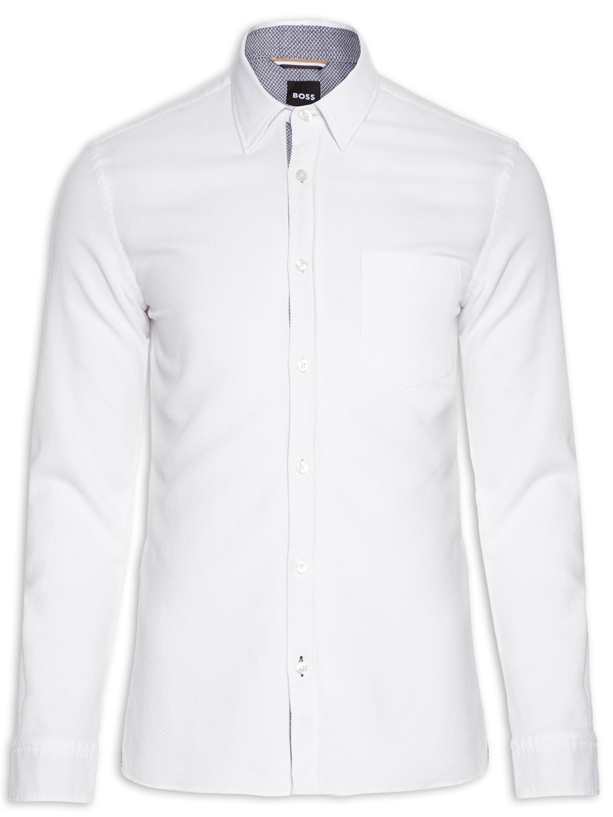 Camisa Masculina Casual Manga Longa Reid - Branco