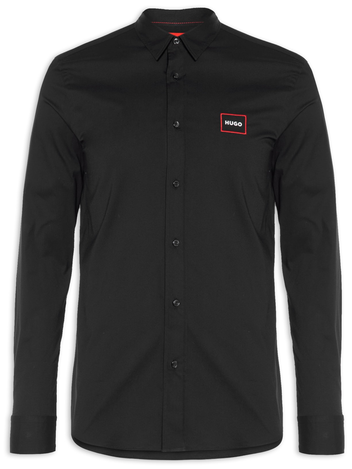 Camisa Masculina Casual Mc/sm Emero - Preto