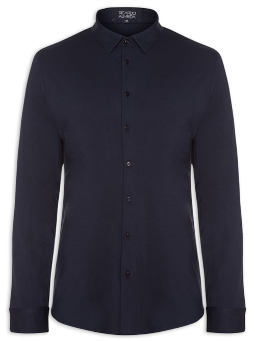 Camisa Masculina Casual Mi - Azul